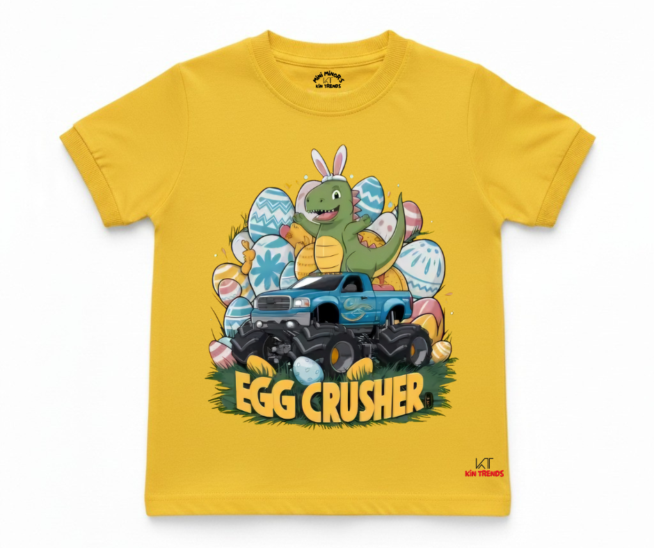 Egg Crusher Tee | Kids T shirt | Mini Minors Kin Trends | Kintrends