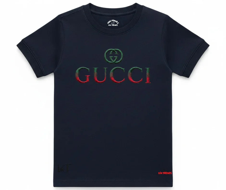 GUCI Tee (Not Embroidered) Kids T shirt | Mini Minors Kin Trends | Kintrends