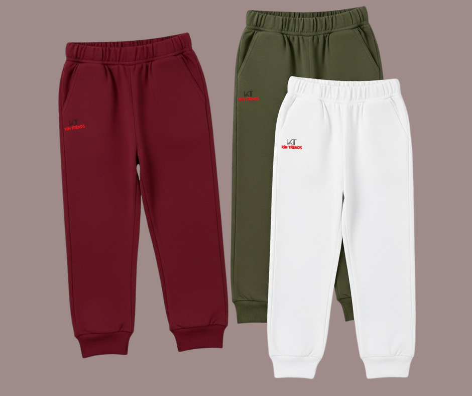 Pack of 3 kids summer trousers for boys and girls