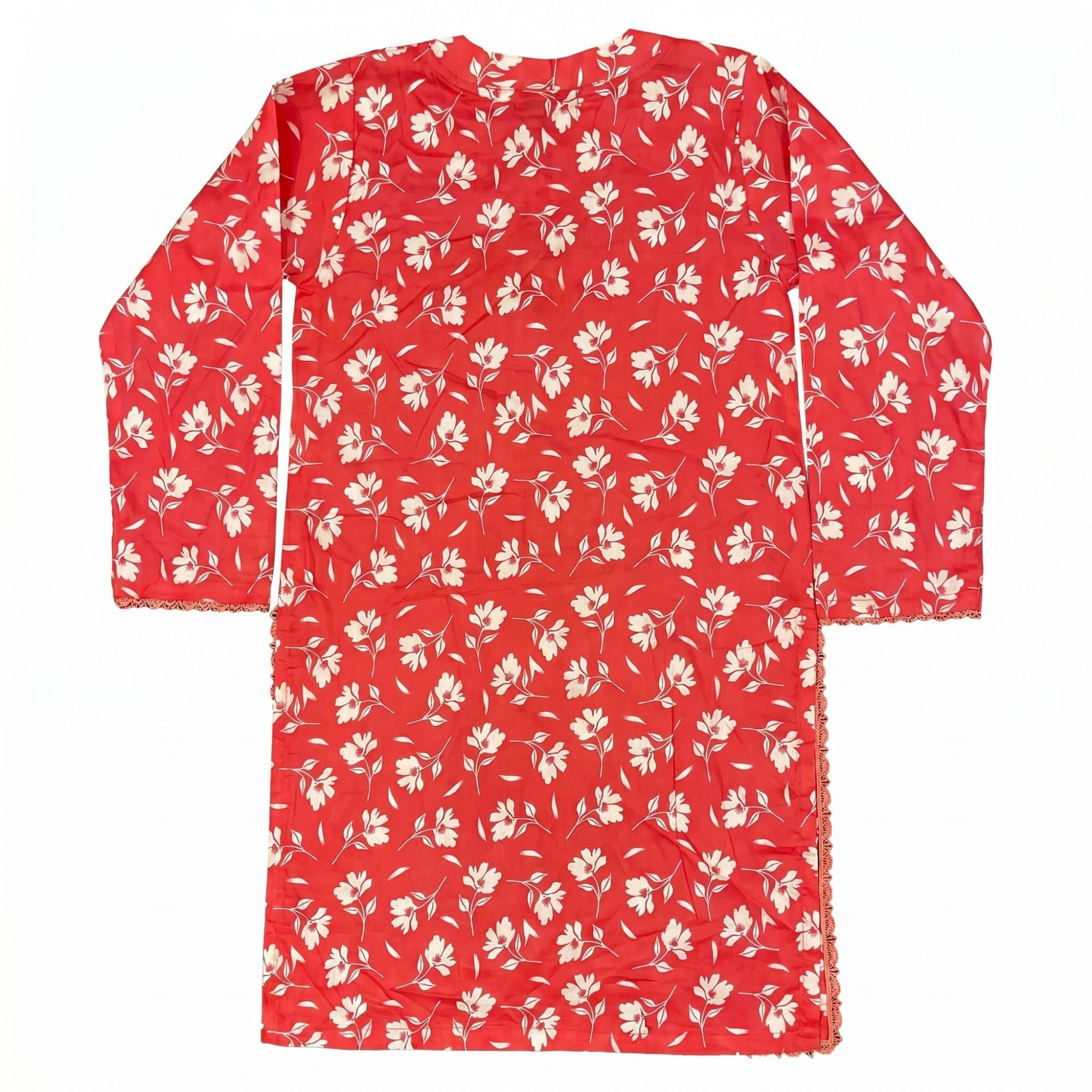 Red Flora – 2 Piece Premium Lawn Kurta Trouser for Girls