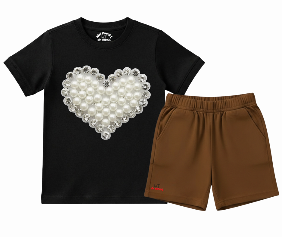The Pearl & Pebble Kit | Shorts Set | Mini Minors Kintrends