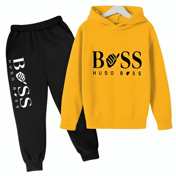 Boss Fleece Hoodie Tracksuit - Kin Trends