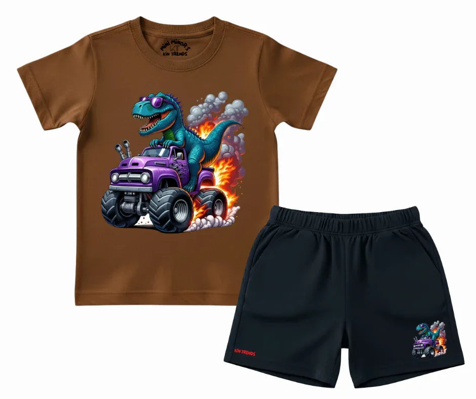 The Fossil & Fire Shorts Set | Mini Minors Kintrends
