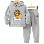Sweet Lion Fleece Hoodie Tracksuit - Kin Trends