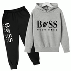 Boss Fleece Hoodie Tracksuit - Kin Trends