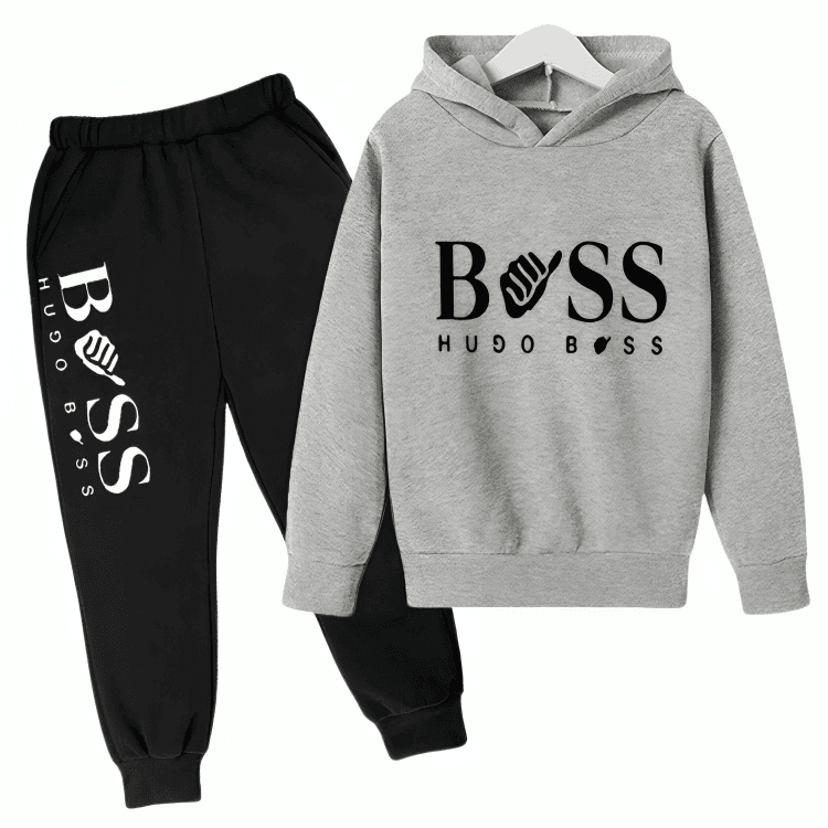 Boss Fleece Hoodie Tracksuit - Kin Trends
