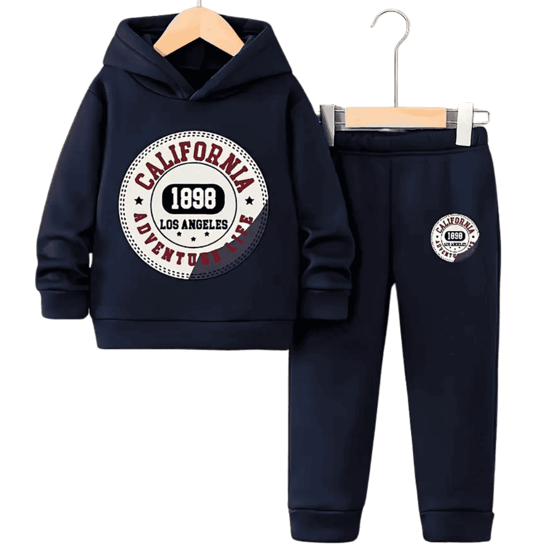 California Fleece Hoodie Tracksuit - Kin Trends