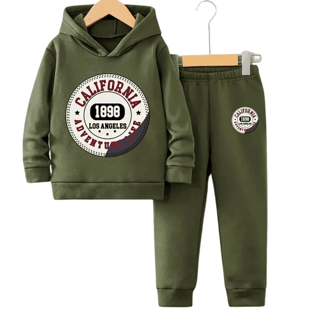 California Fleece Hoodie Tracksuit - Kin Trends