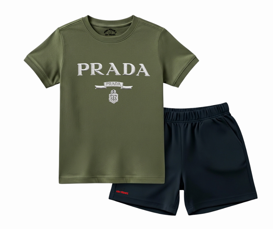 PRDA Shorts Set (Not Embroidered) | Mini Minors Kin Trends
