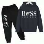 Boss Fleece Hoodie Tracksuit - Kin Trends