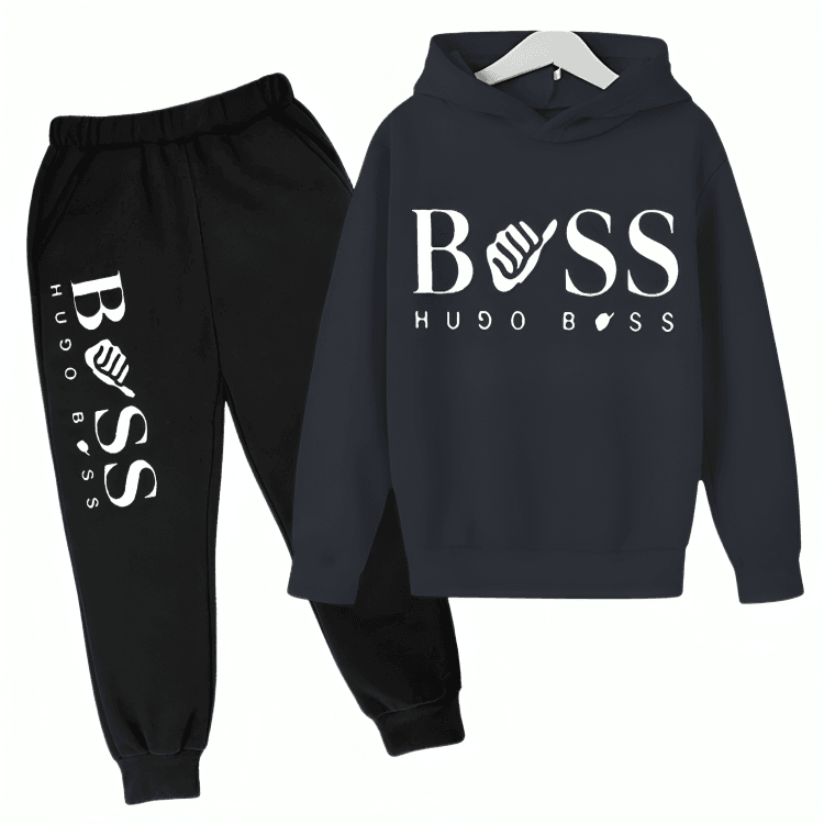 Boss Fleece Hoodie Tracksuit - Kin Trends
