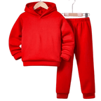 Plain Solid Color Hoodie Tracksuit - Kin Trends