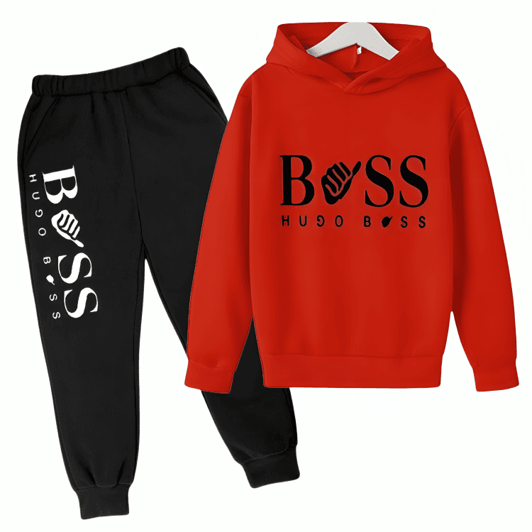 Boss Fleece Hoodie Tracksuit - Kin Trends