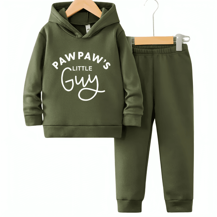 Pawpaw's Little Guy Hoodie Tracksuit - Kin Trends