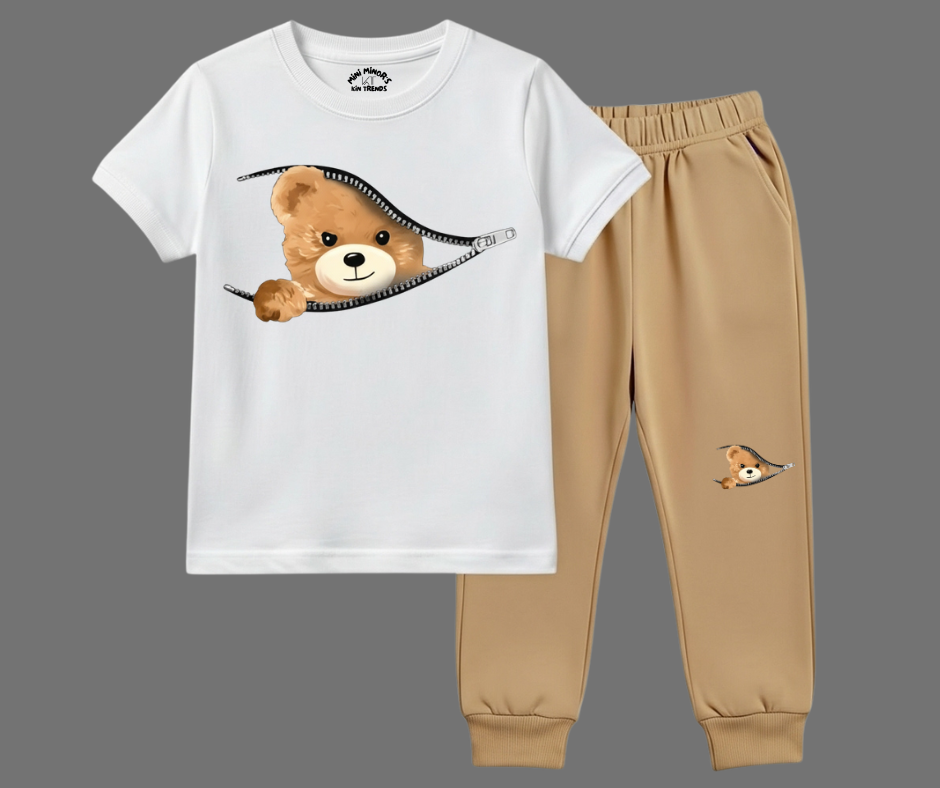 Peek-a-Boo Bear Summer Tracksuit