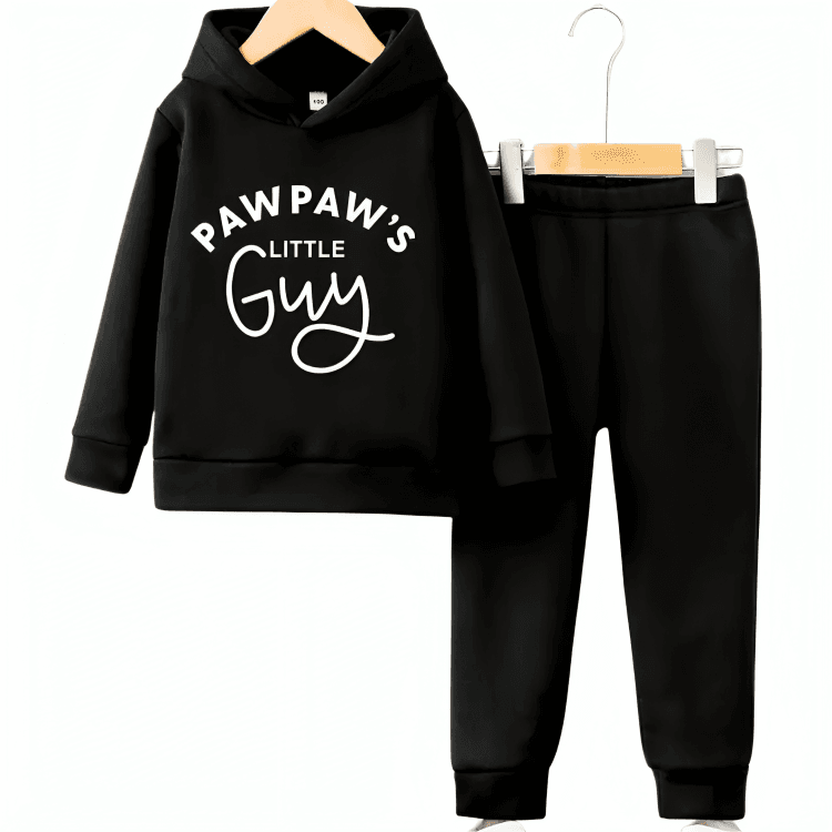 Pawpaw's Little Guy Hoodie Tracksuit - Kin Trends