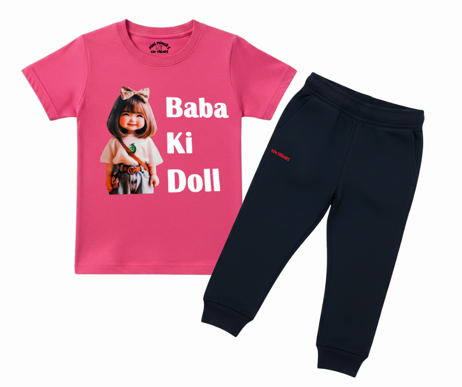 Baba ki Doll Summer Tracksuit  | Mini Minors Kintrends