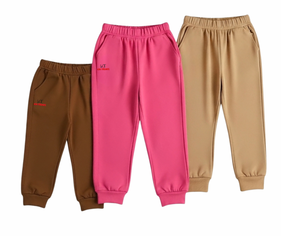 Pack of 3 kids summer trousers for boys and girls