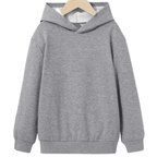 Plain Solid Color Warm Fleece Hoodie - Kin Trends