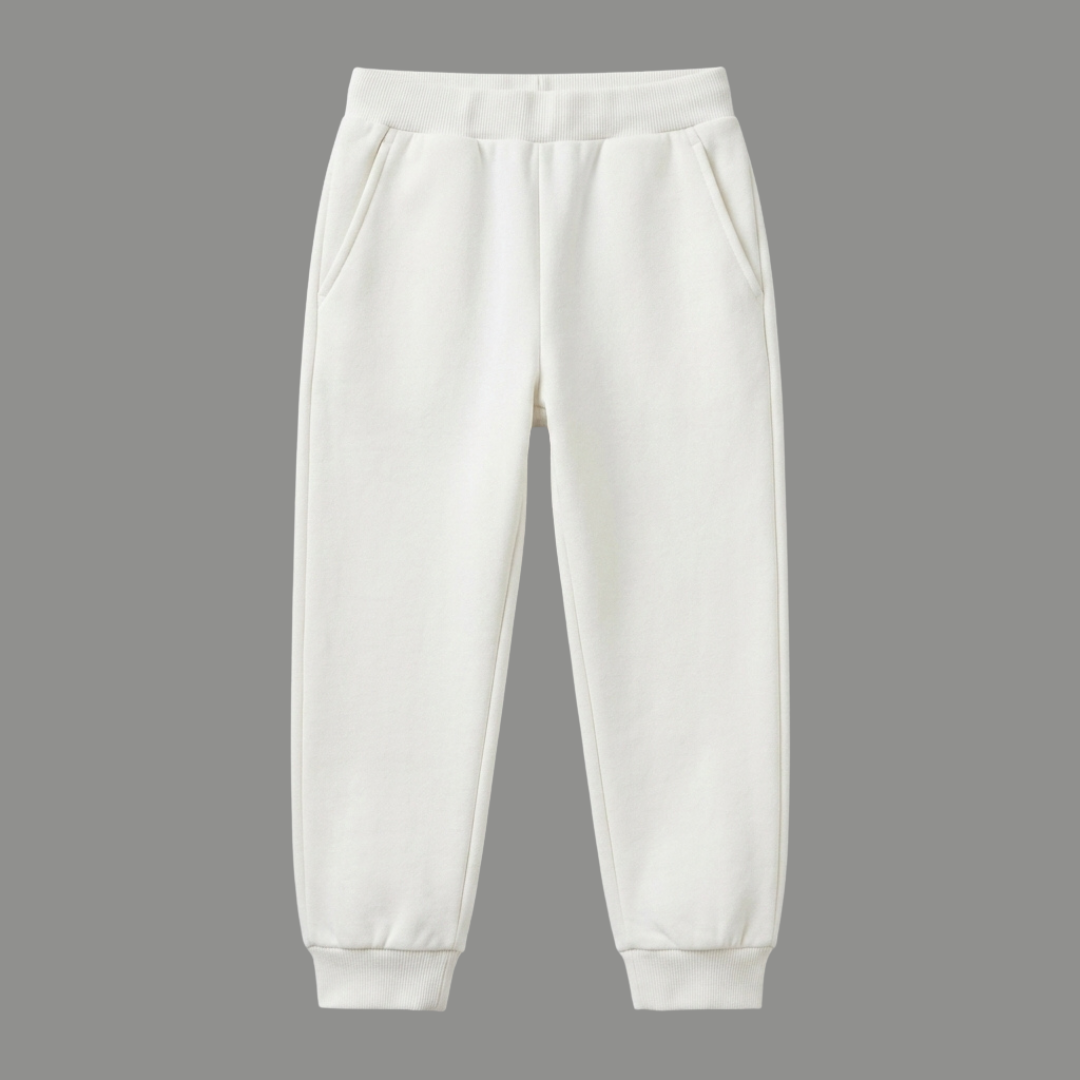 White Fleece Trouser Winter trousers for boys and girls