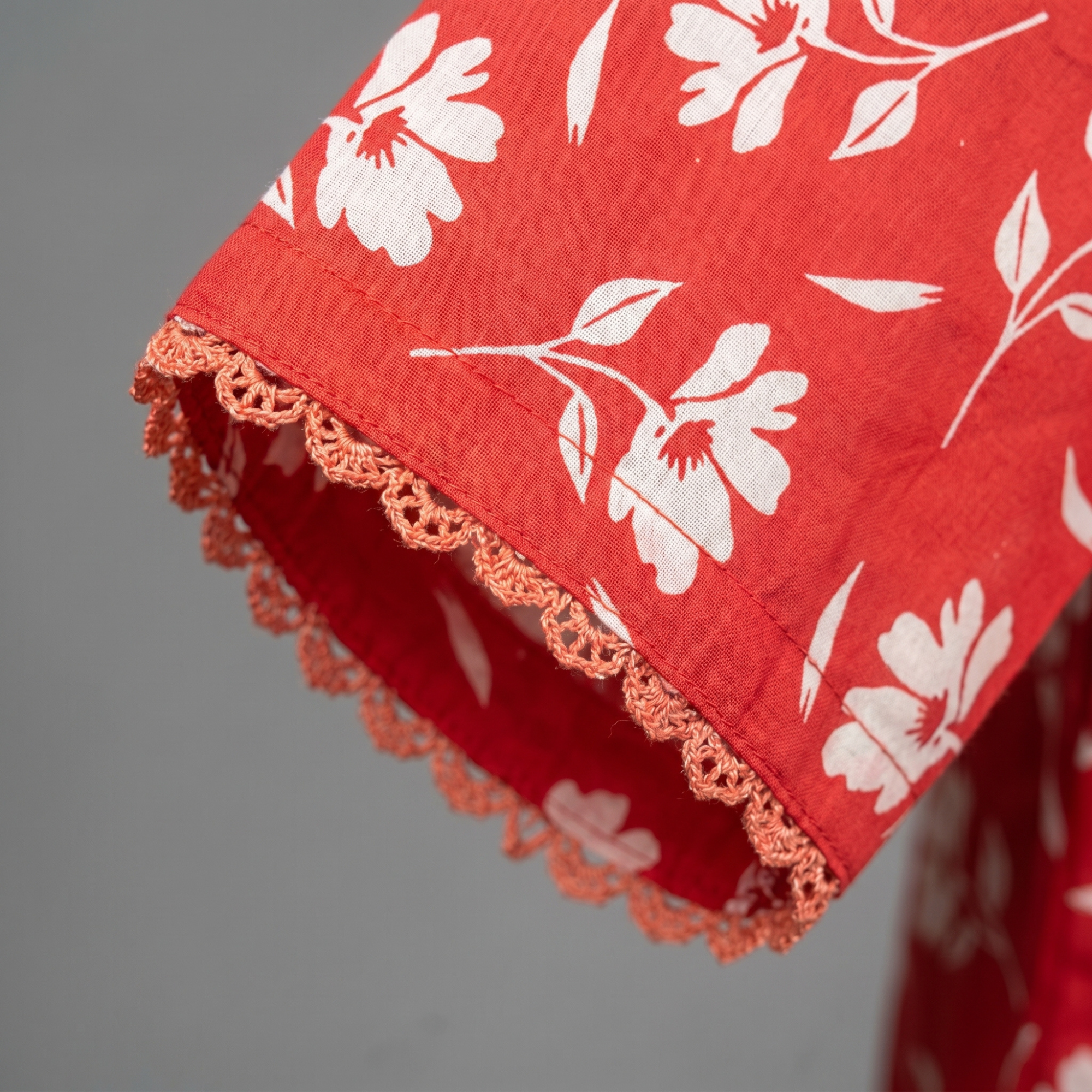 Red Flora – 2 Piece Premium Lawn Kurta Trouser for Girls