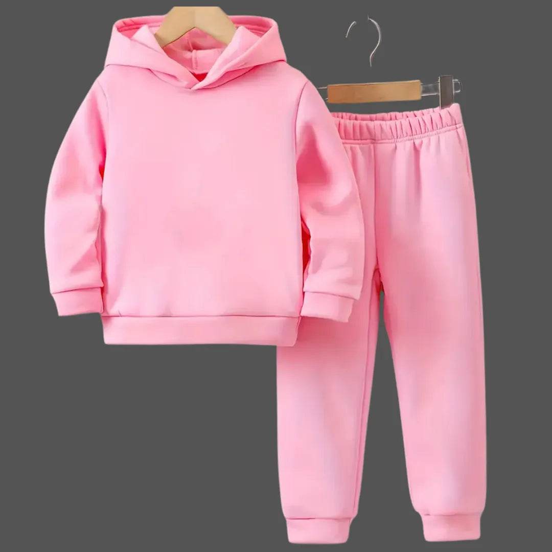 Plain Solid Color Hoodie Tracksuit - Kin Trends