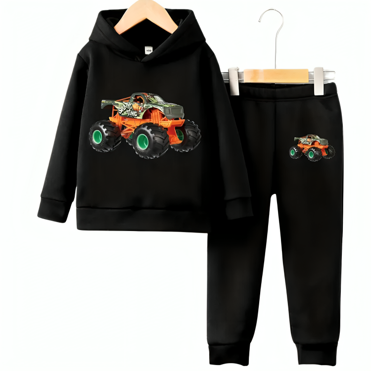 Racing Truck Fleece Hoodie Tracksuit - Kin Trends