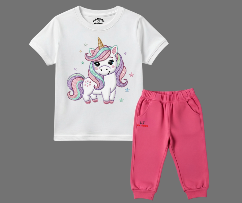 New Unicorn Tracksuit (Not Embroidered) | Mini Minors Kin Trends