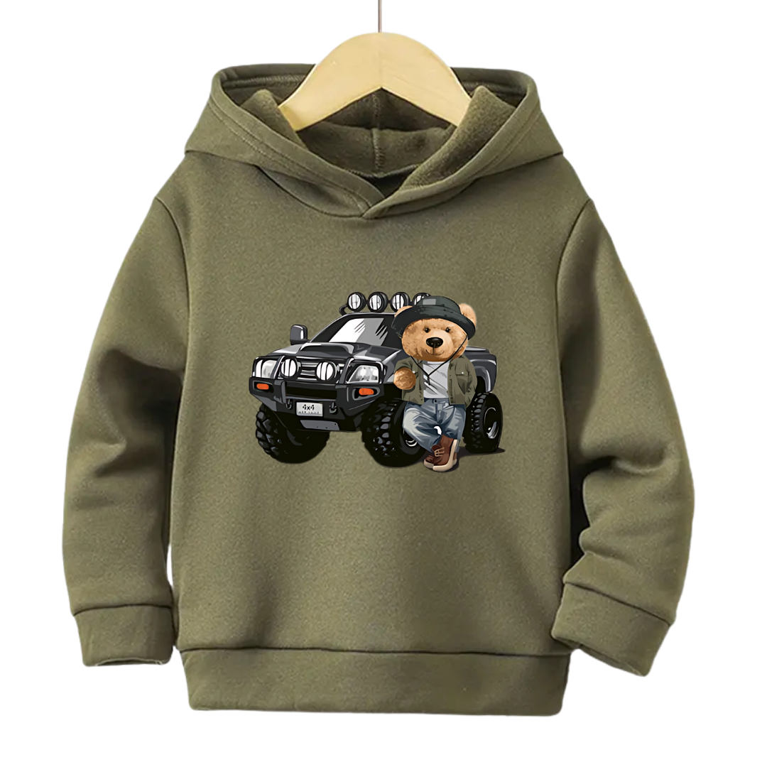Jeep Bear Fleece Hoodie
