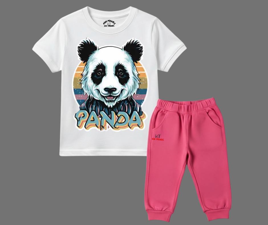Panda Graphic Summer Tracksuit | Mini Minors Kintrends