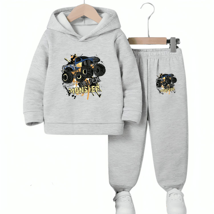 Monster Truck Hoodie Tracksuit - Kin Trends