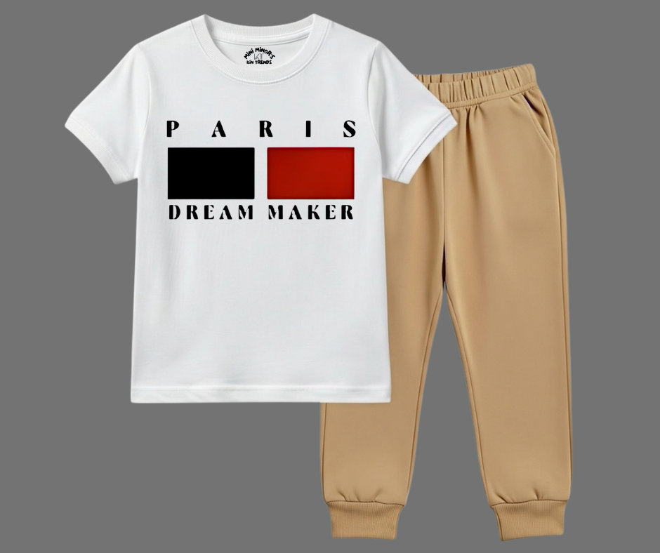 Paris Dream Maker Summer Kids Tracksuit | Mini Minors Kintrends