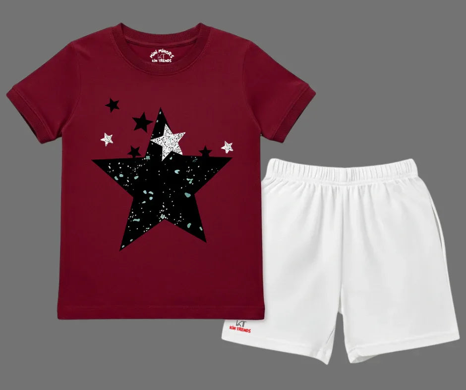 The Alabaster Astro Shorts Set | Mini Minors Kintrends