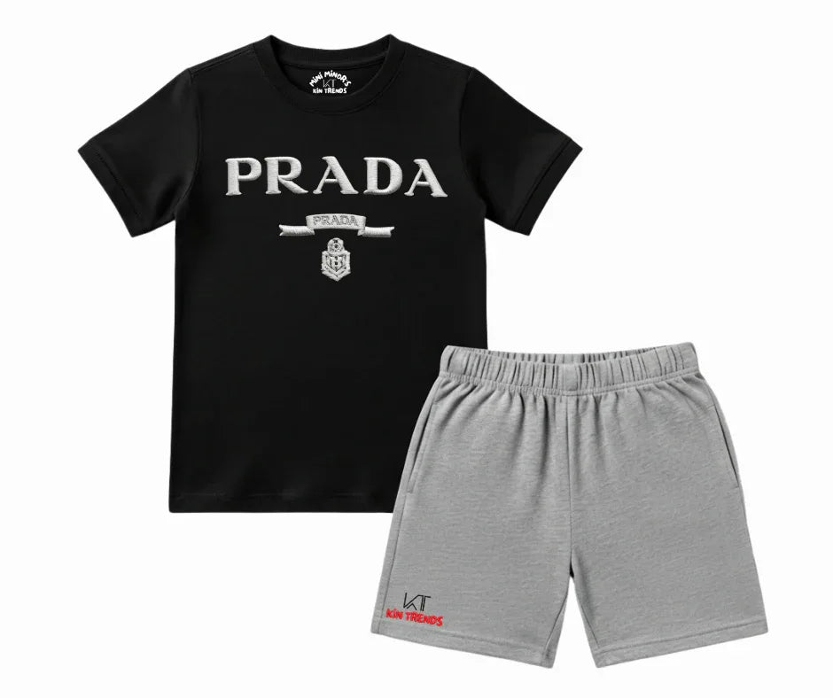 PRDA Shorts Set (Not Embroidered) | Mini Minors Kin Trends