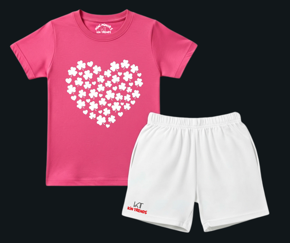 Urban Flora-Heart Shorts Set | Mini Minors Kintrends
