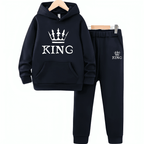 King Fleece Hoodie Tracksuit - Kin Trends