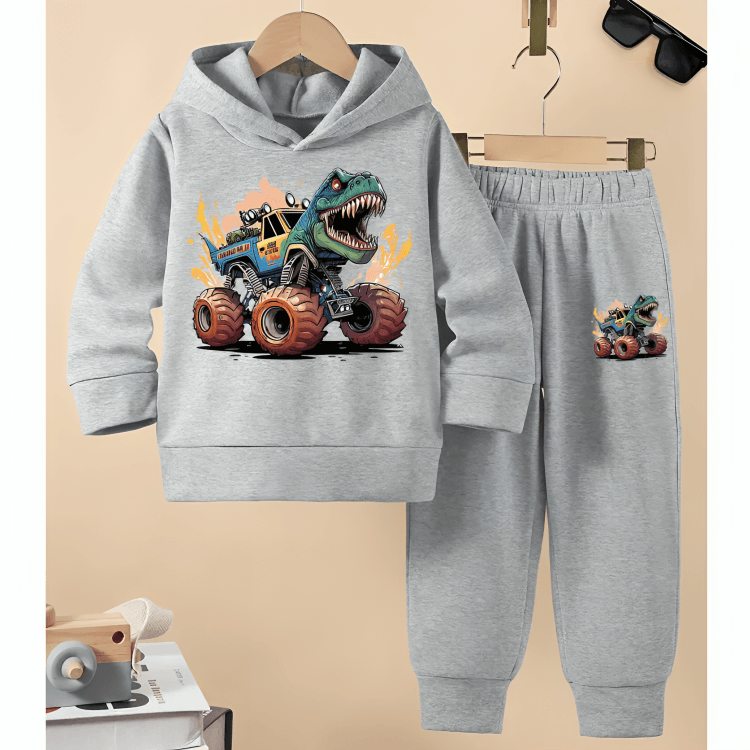 Monster Dino Hoodie Tracksuit - Kin Trends