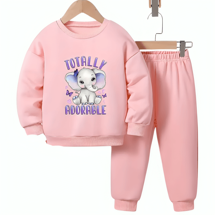 Totally Adorable Fleece Tracksuit - Kin Trends