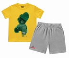 Color Contrast Greeny Bear (Not Embroidered)
