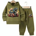 Monster Dino Hoodie Tracksuit - Kin Trends