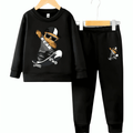 Skater Bear Fleece Tracksuit - Kin Trends