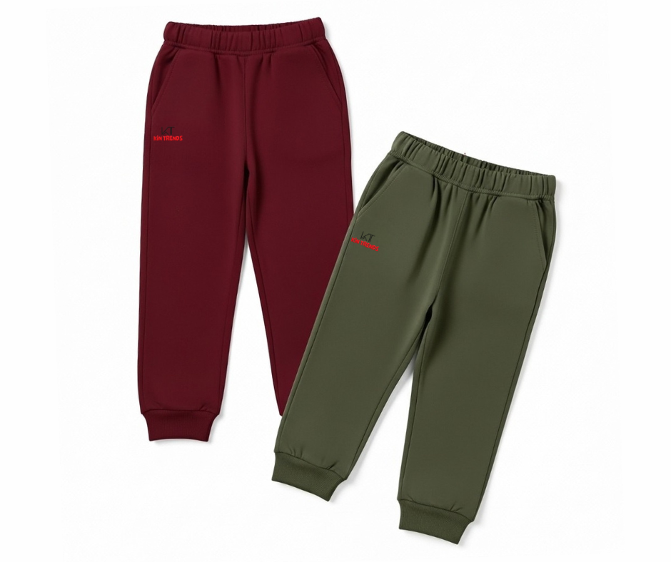 Pack of 2 kids summer trousers for boys and girls