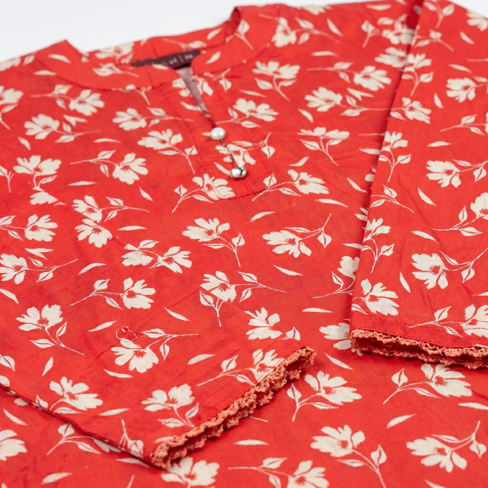 Red Flora – 2 Piece Premium Lawn Kurta Trouser for Girls