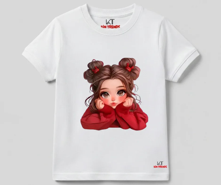 New Cute Doll Tee | Kids T shirt | Mini Minors Kin Trends | Kintrends