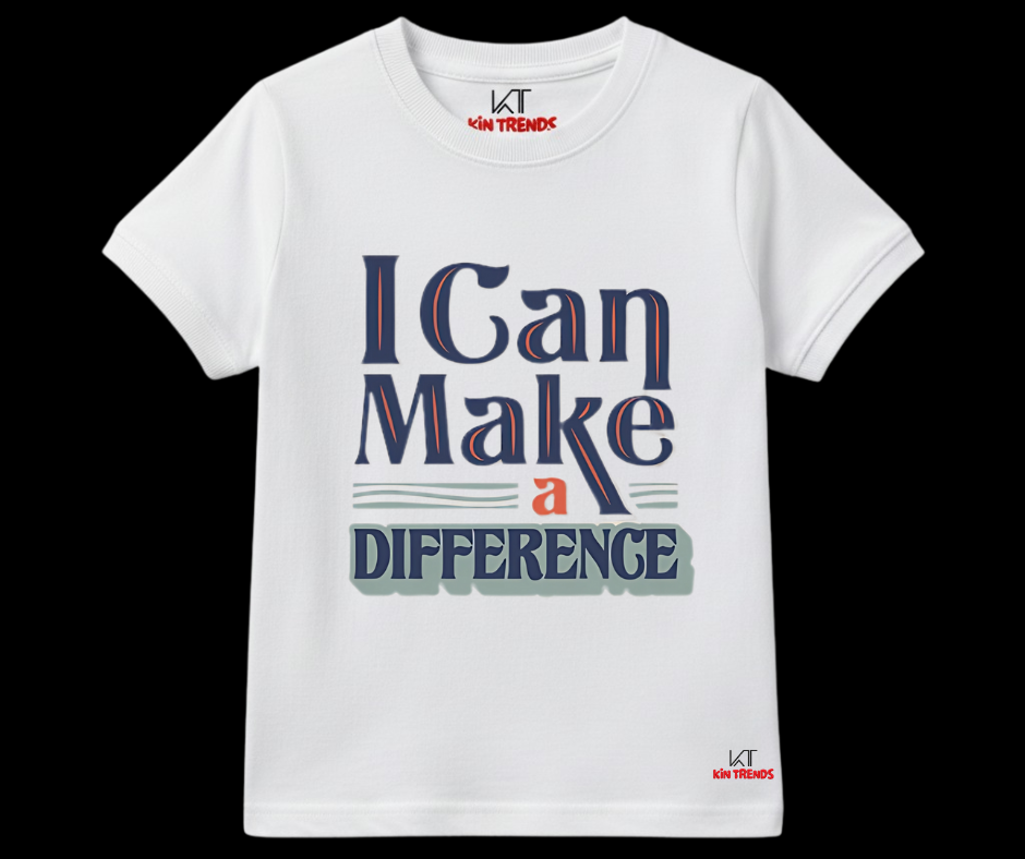 I Can Make A Difference Tee | Kids T shirt | Mini Minors Kin Trends | Kintrends