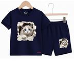 Cat Shorts Set