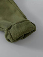 Green Fleece Winter Trouser - Kin Trends