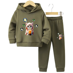Cutest Cat Fleece Hoodie Tracksuit