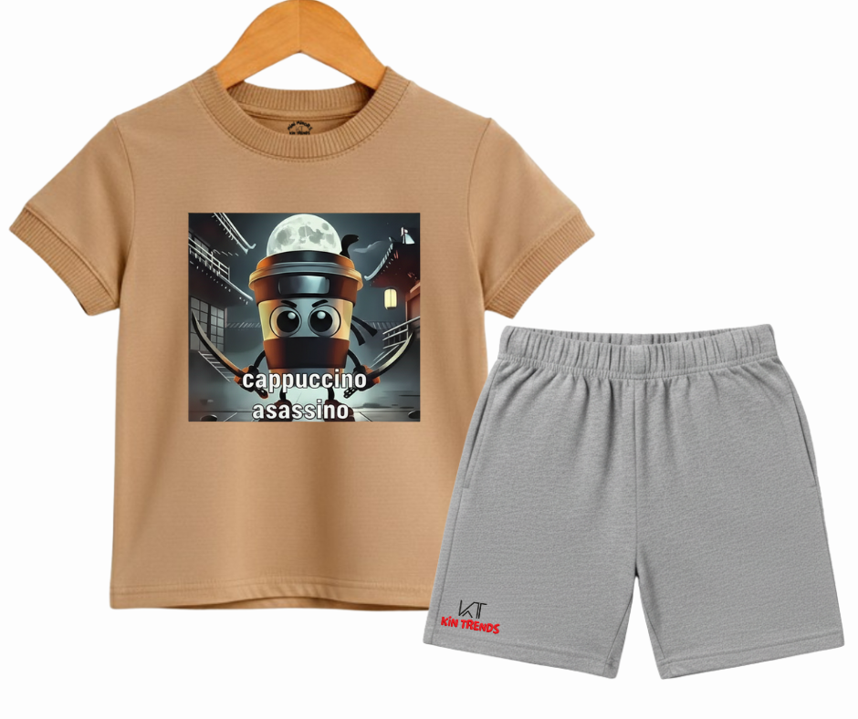 Cappuccino Asassino Shorts Set