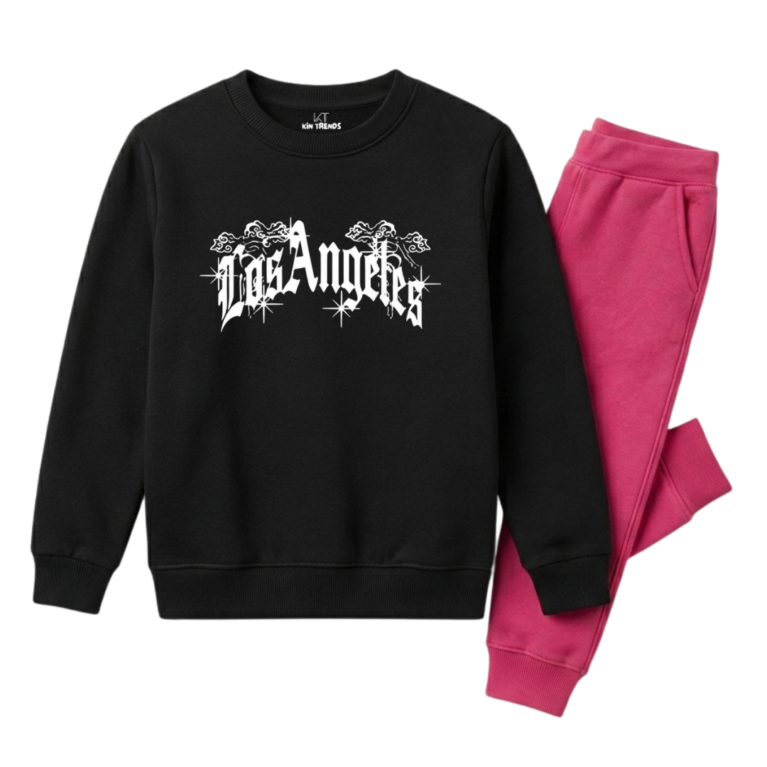 Los Angeles Gothic Girls Winter Tracksuit - 2 Pcs
